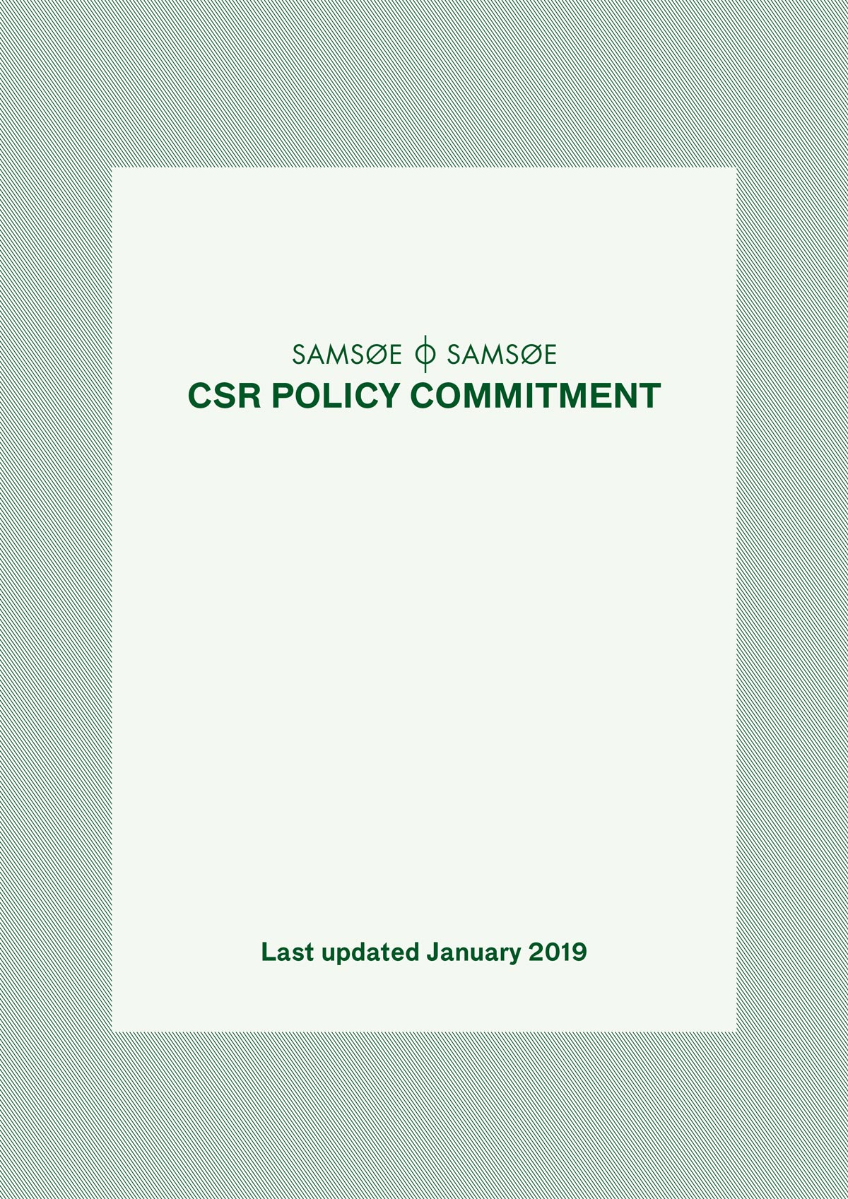 Policy Commitment 1